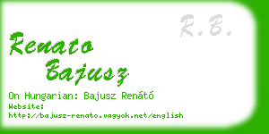 renato bajusz business card