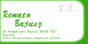 renato bajusz business card